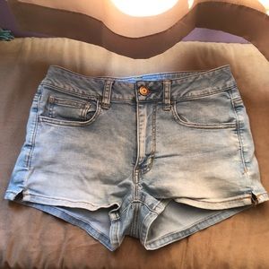High waisted American eagle jean shorts